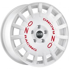 OZ RALLY-RACING Race-White-Red-Lettering 17/8