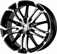 BROCK B26 schwarz front-poliert 19/8.5