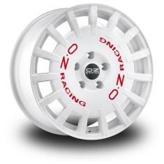 OZ Rally-Racing-White White-Red-Lettering 18/7,5